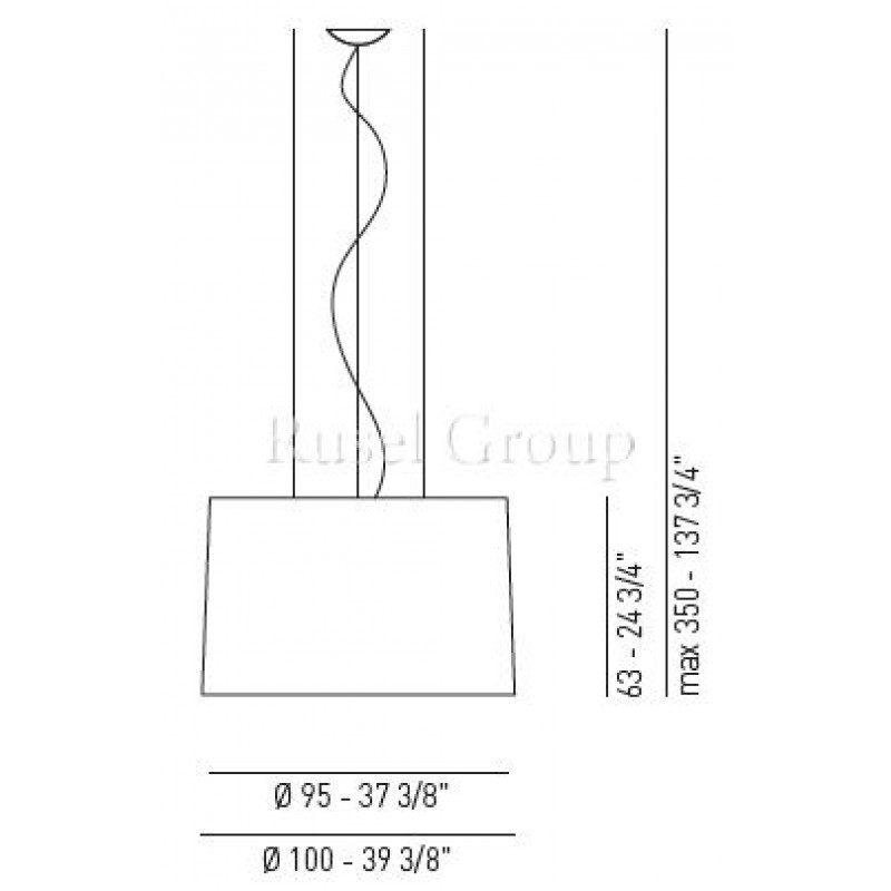 Подвесной светильник Axo Light VELVET SP 100
