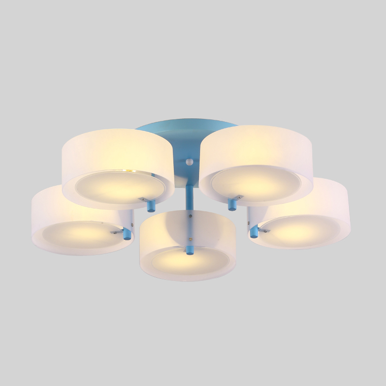 Потолочная люстра HEDDA D73 5 lamps Blue by ImperiumLoft