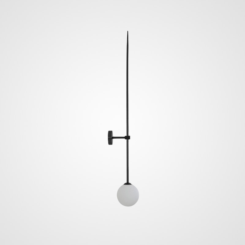 Настенный светильник LINES Ball 72 Black by ImperiumLoft