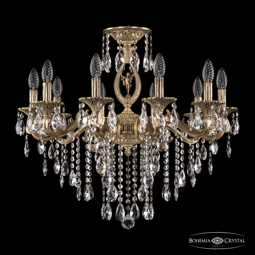 Люстра бронзовая с хрусталём 72402/10/210 B FP FA5S