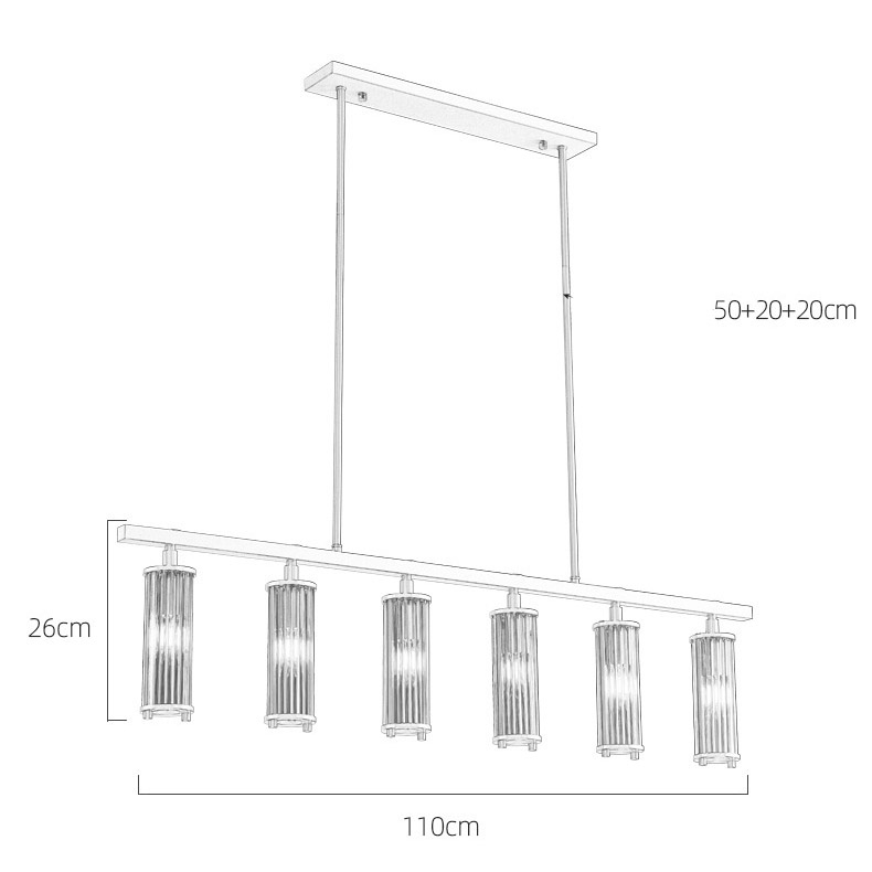 Подвесной светильник HILDIS LONG L5 by ImperiumLoft