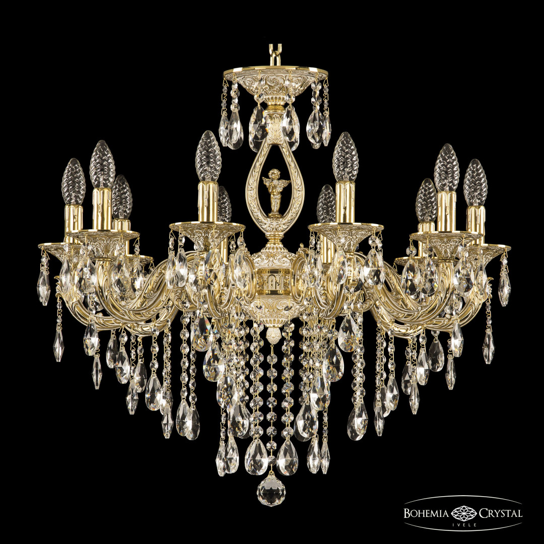 Люстра бронзовая с хрусталём 71401/10/210 B GW FA10S