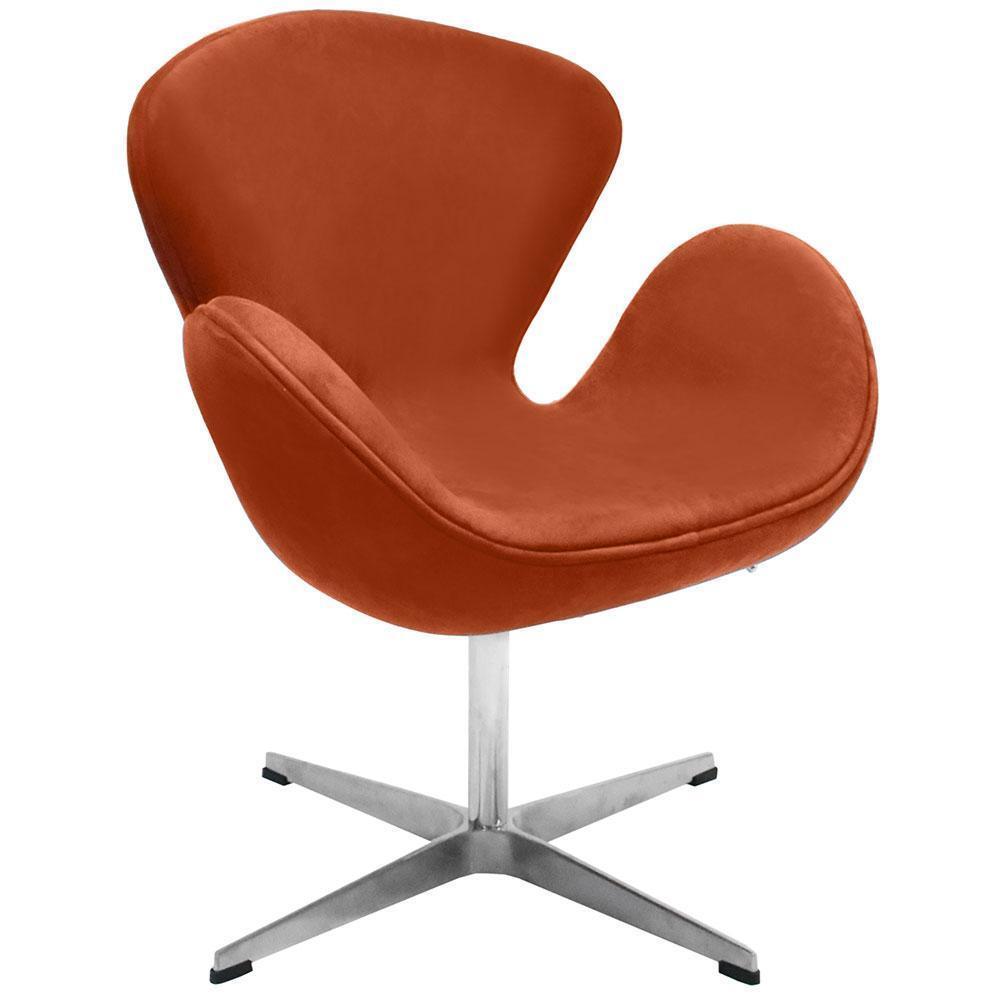 Кресло SWAN CHAIR терракотовый, искусственная замша Bradex Home FR 0655
