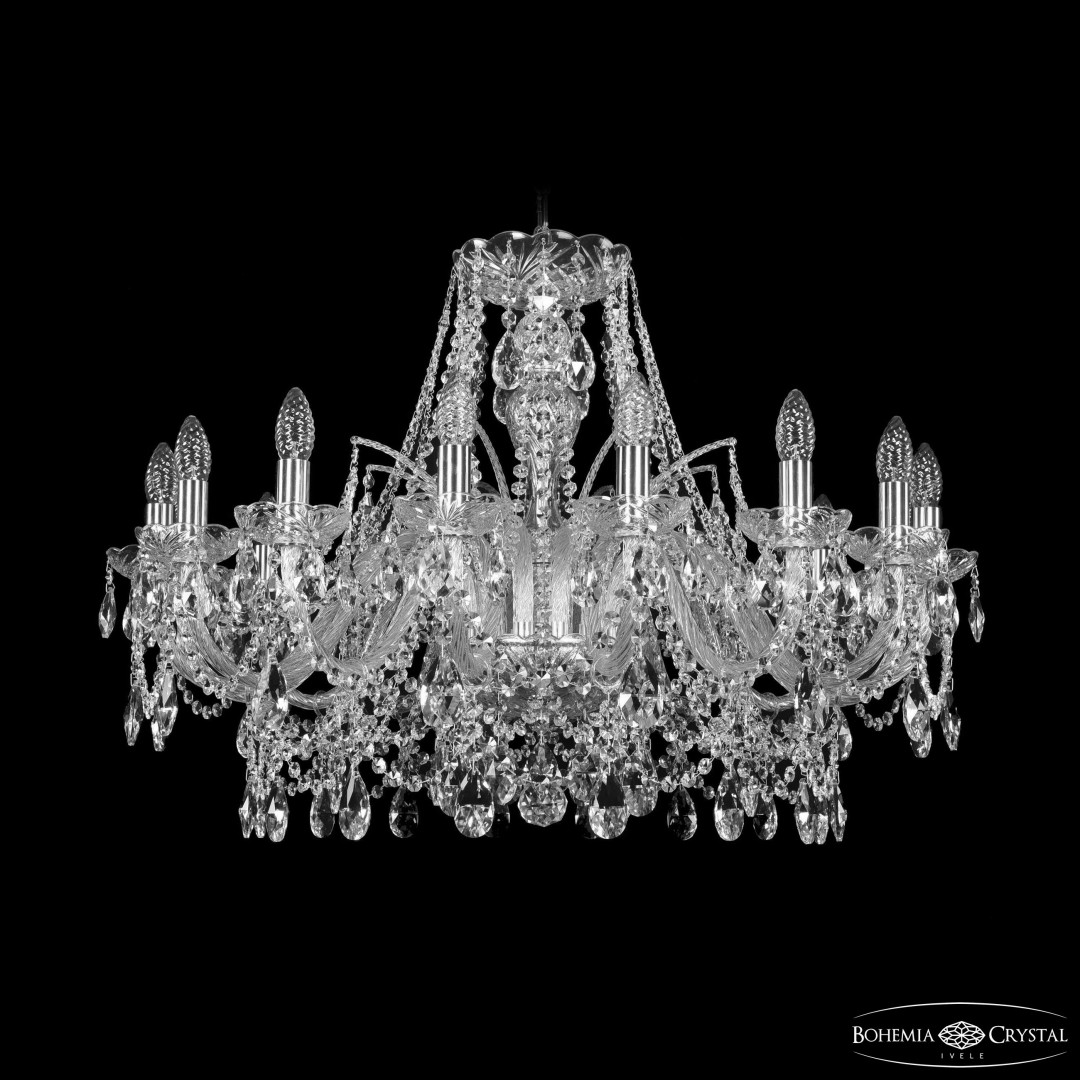 Люстра хрустальная 1411/16/300 Ni Bohemia Ivele Crystal