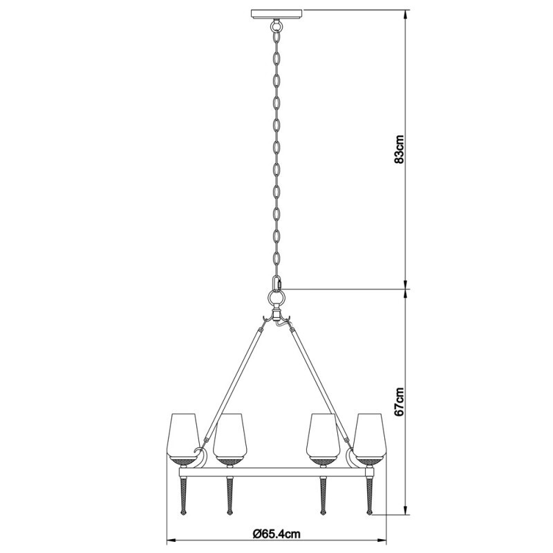 Подвесная люстра Arte Lamp A1722SP-6BA