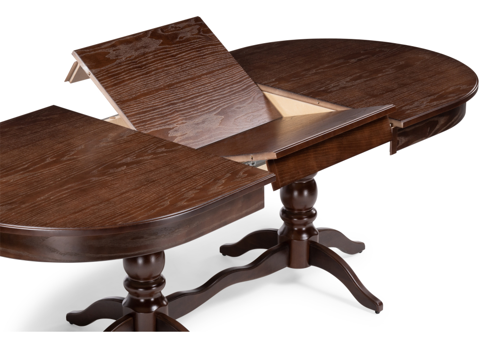 Стол деревянный Woodville Дейвер 160(220)х100 орех темный 515967