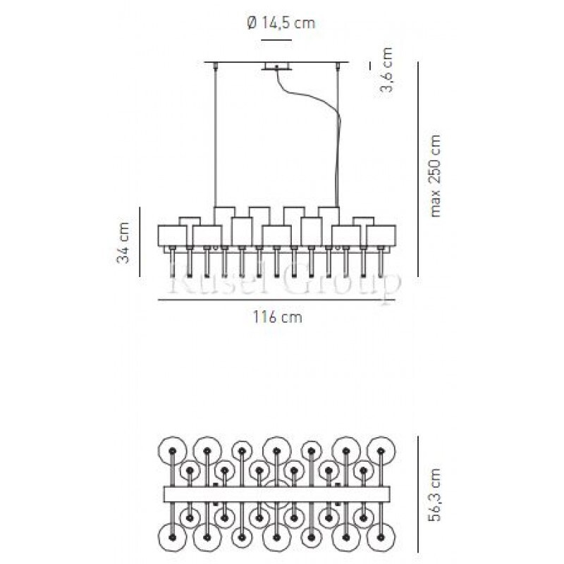 Подвесной светильник Axo Light SPILLRAY SP 26