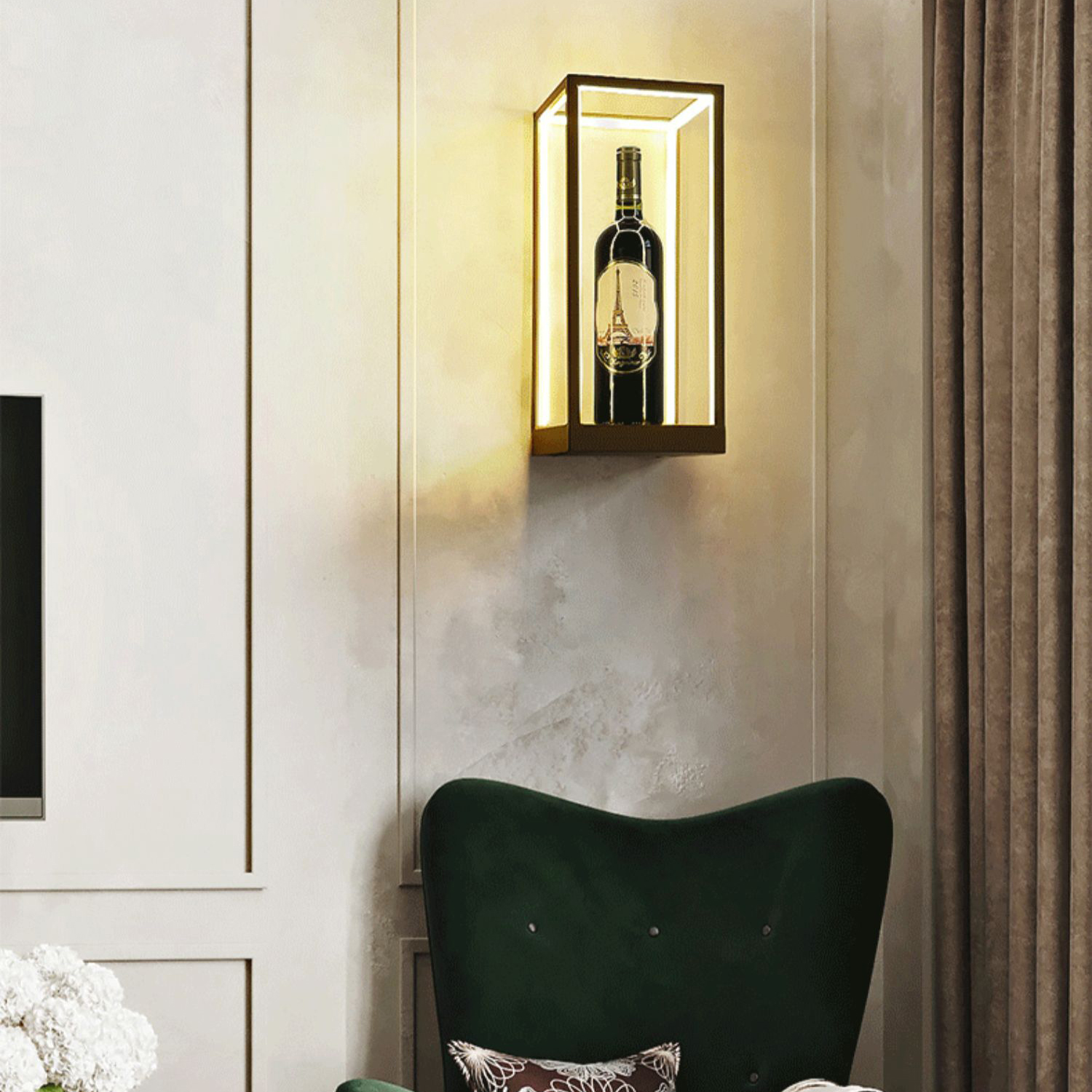 Настенный светильник LINEN Black by ImperiumLoft