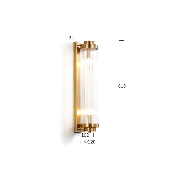 Настенный светильник Delight Collection 88008W/L brass