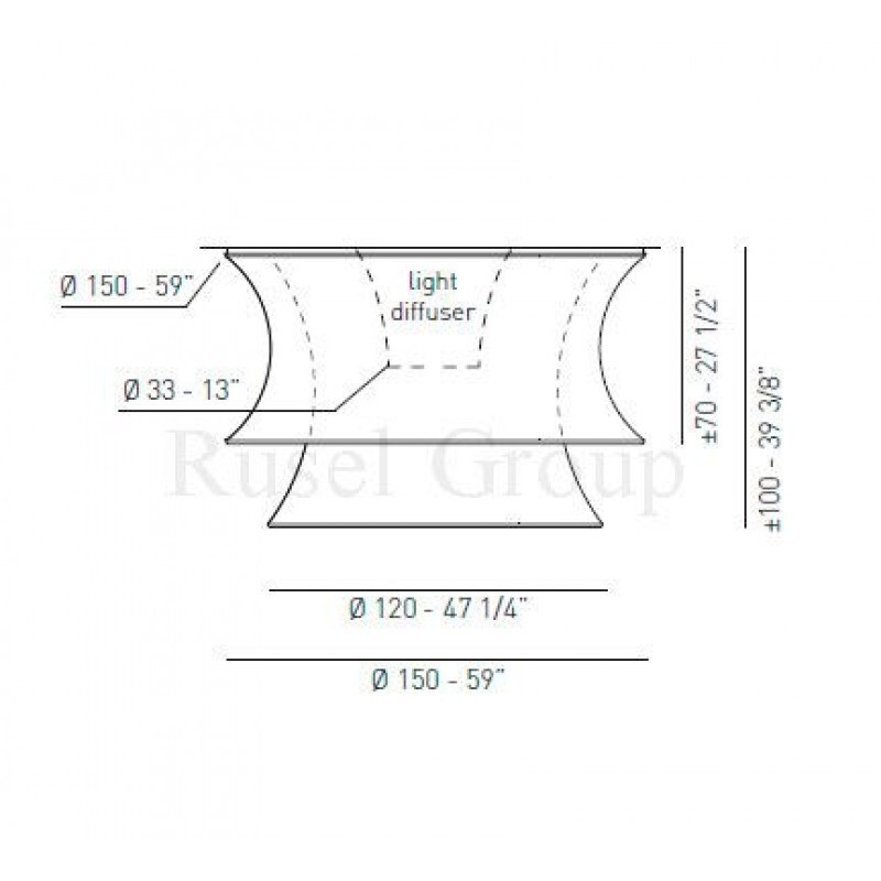 Потолочный светильник AXO LIGHT EULER PL GM