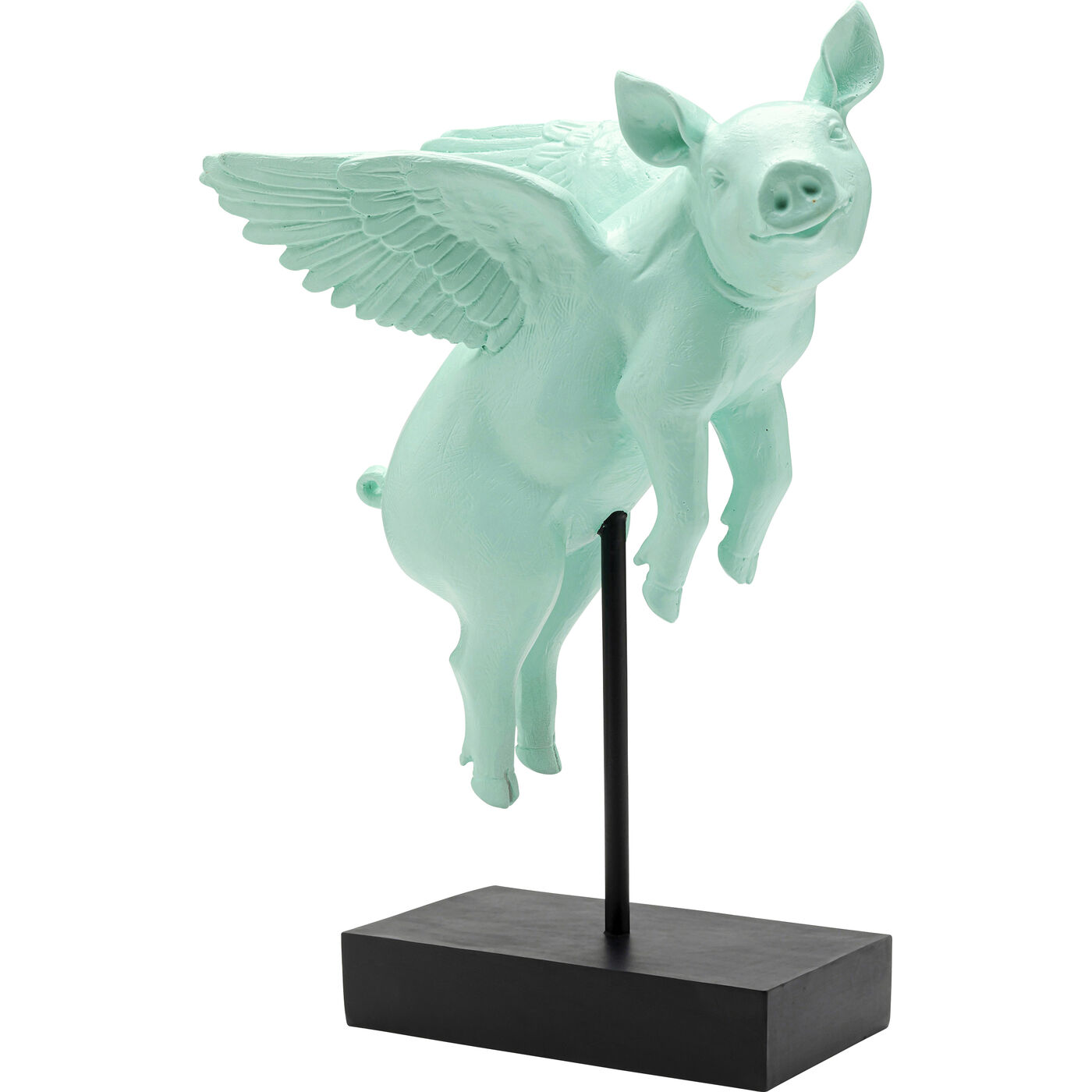 Фигура декоративная Flying Pig Turquoise 29cm KARE 56905