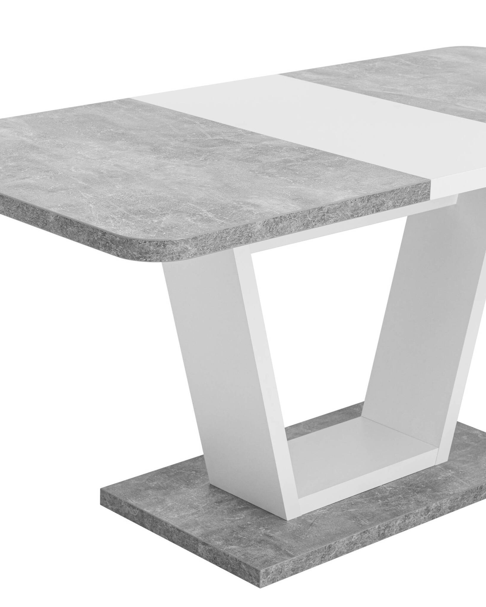 Стол Vector 120-160*80 бетон/белый Stool Group