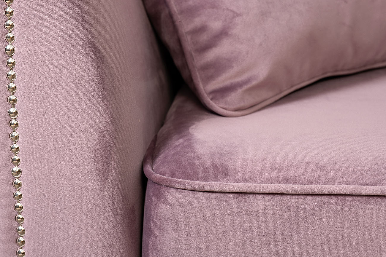 Диван Mores трехместный раскладной (пыльная роза) Garda Decor MORES2K-ПЫЛ/РОЗ-Н-Йорк40