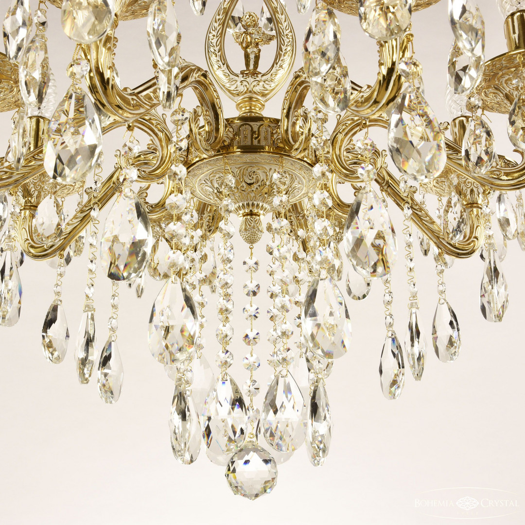 Люстра бронзовая с хрусталём 71402/8/175 B GW FA10S