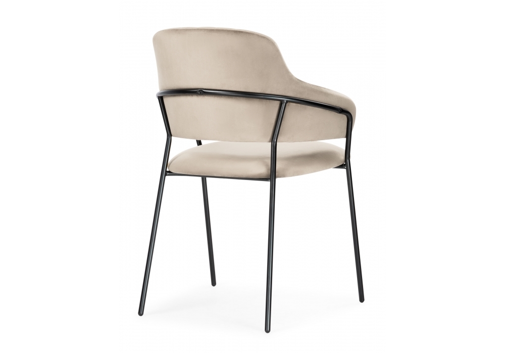 Стул Woodville Инклес дымчатый / черный глянец 483858