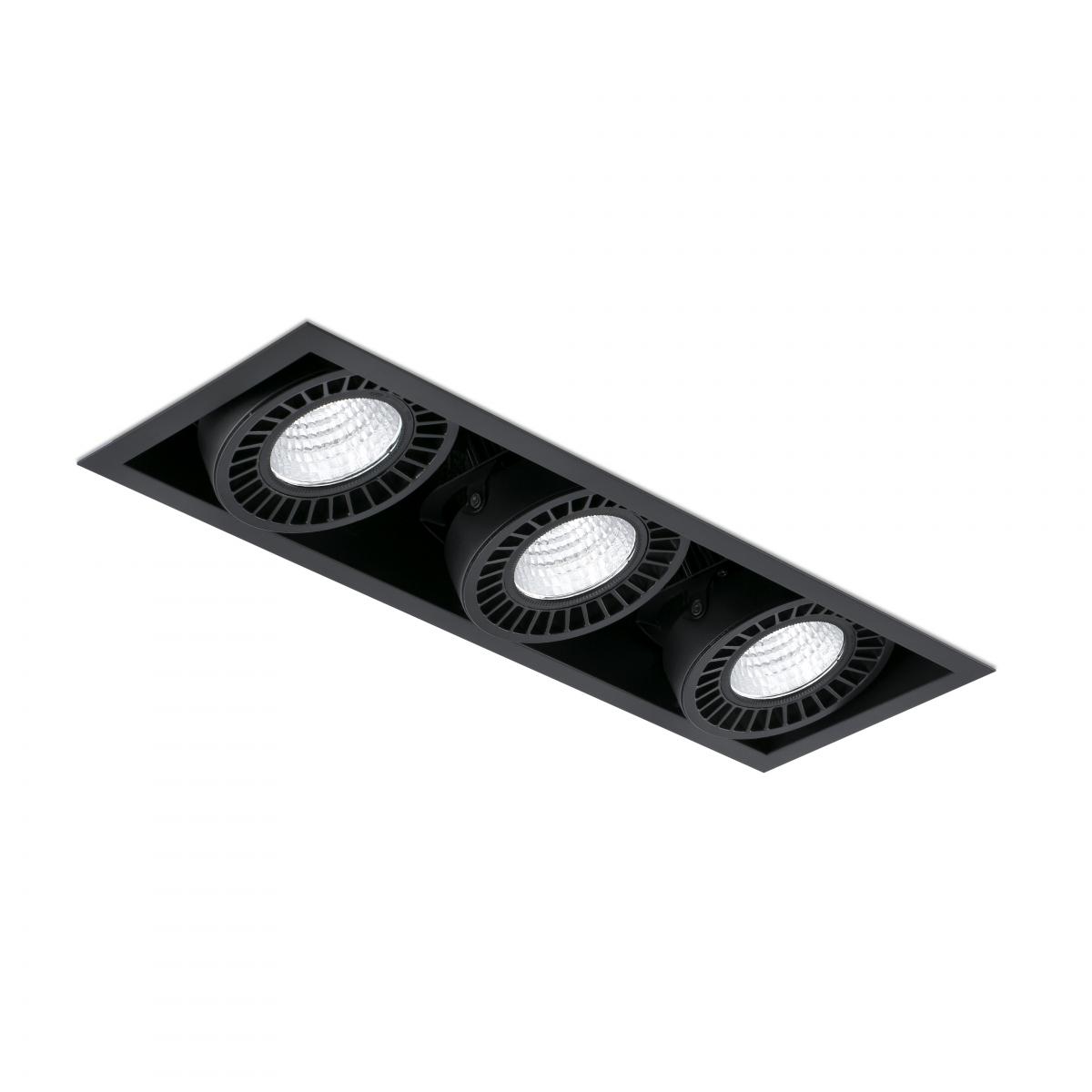 Colin-3 Встраиваемый светильник черный LED 54-75W 3000K 56є Faro
