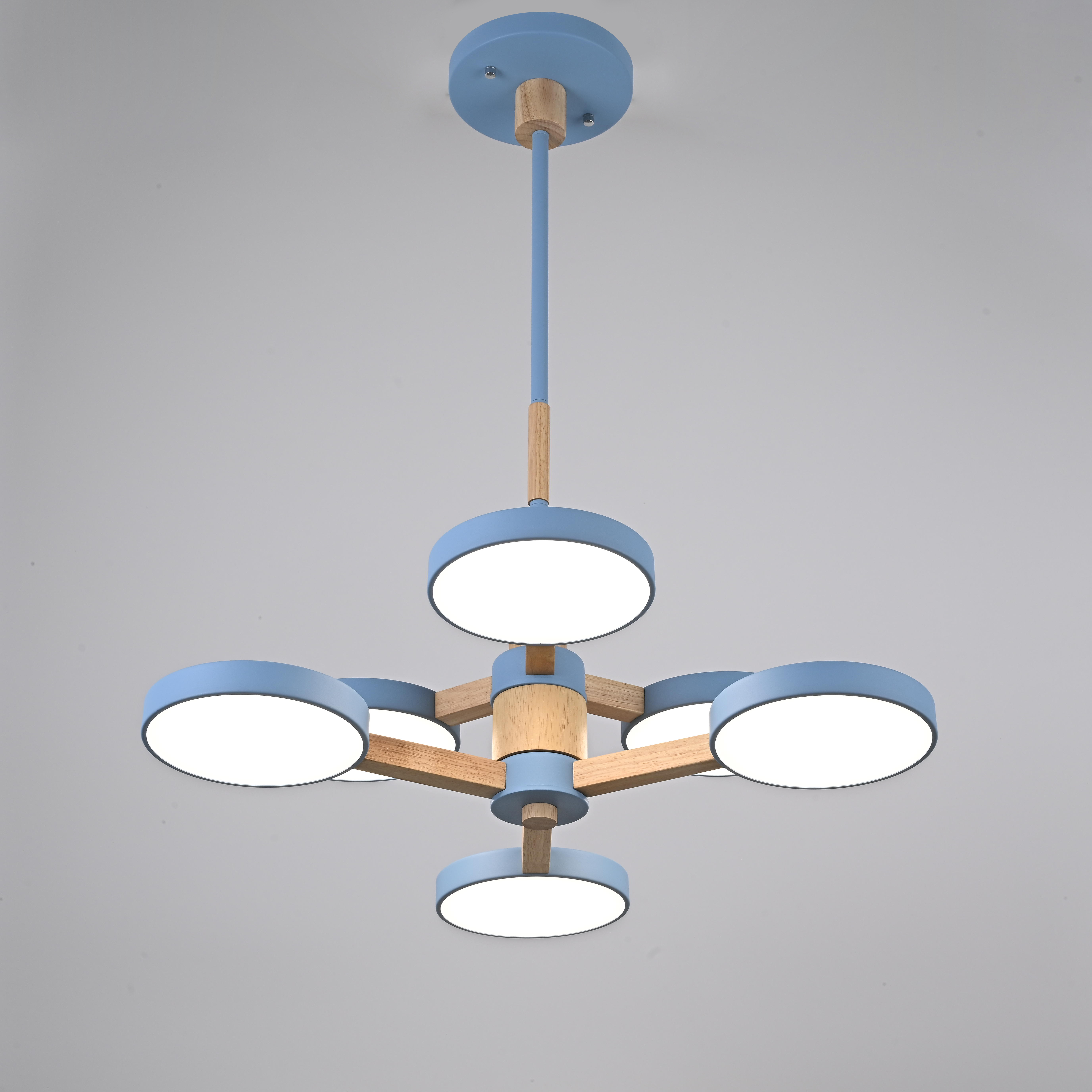 Подвесная люстра TURNA DBL L6 Blue by ImperiumLoft