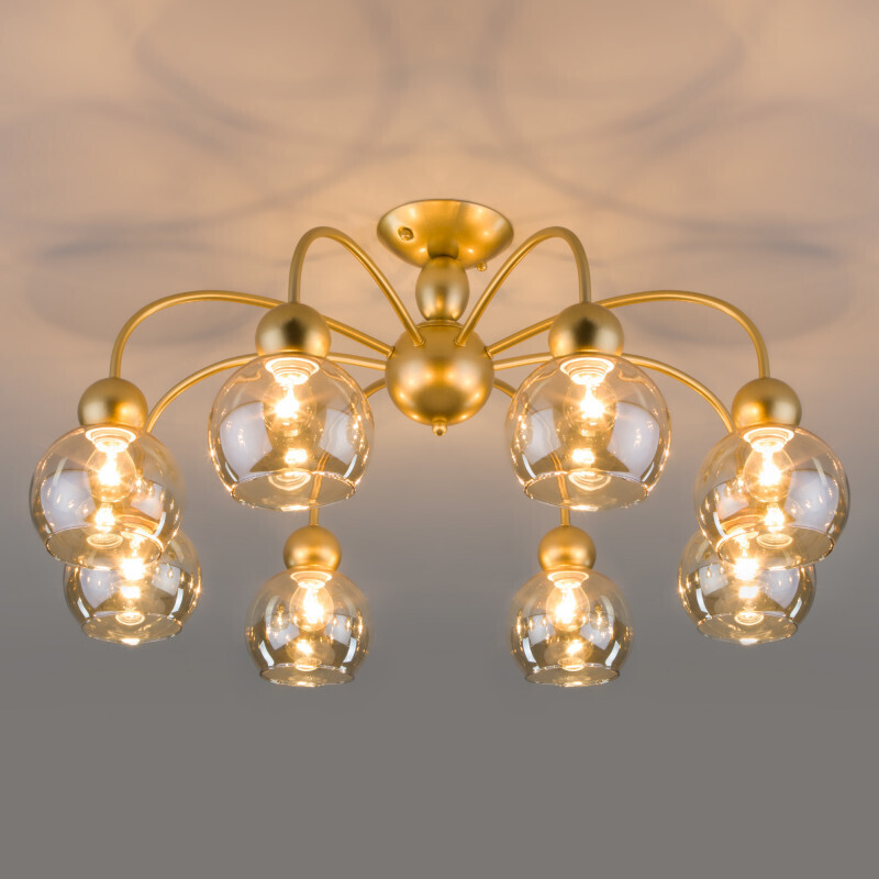 Люстра на штанге Eurosvet 30148/8 перламутровое золото