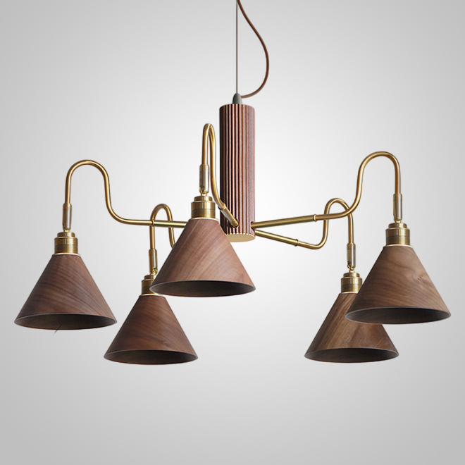 Подвесная люстра DOMENIC B D75 Dark Brown by ImperiumLoft