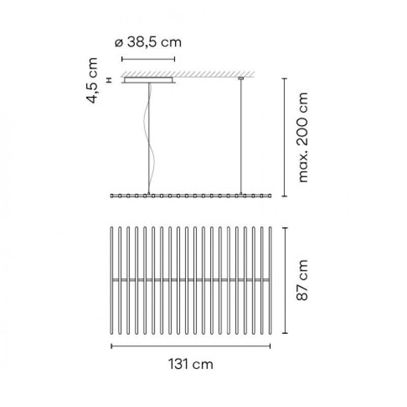 ПОДВЕСНОЙ СВЕТИЛЬНИК  VIBIA Rhythm Horizontal 2121