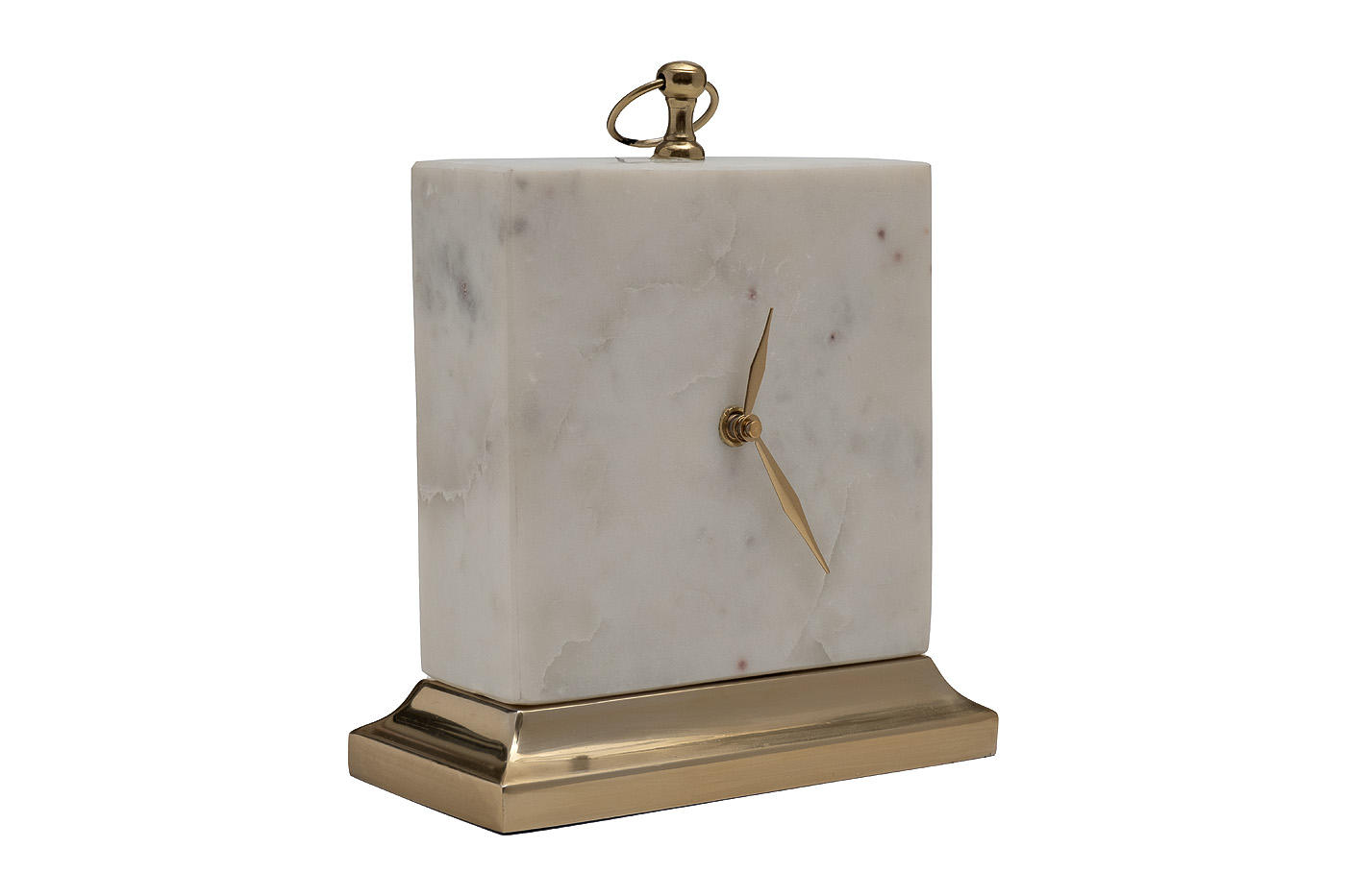Часы настольные белый мрамор Garda Decor 79MAL-5886-25