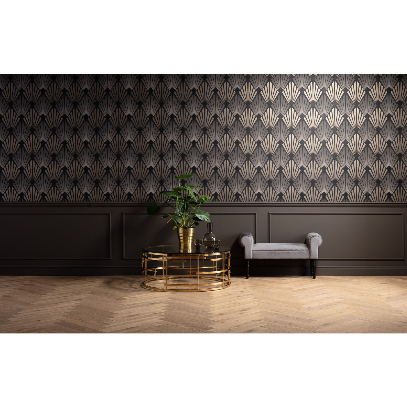 Скамья с подлокотниками Wing 83984 KARE