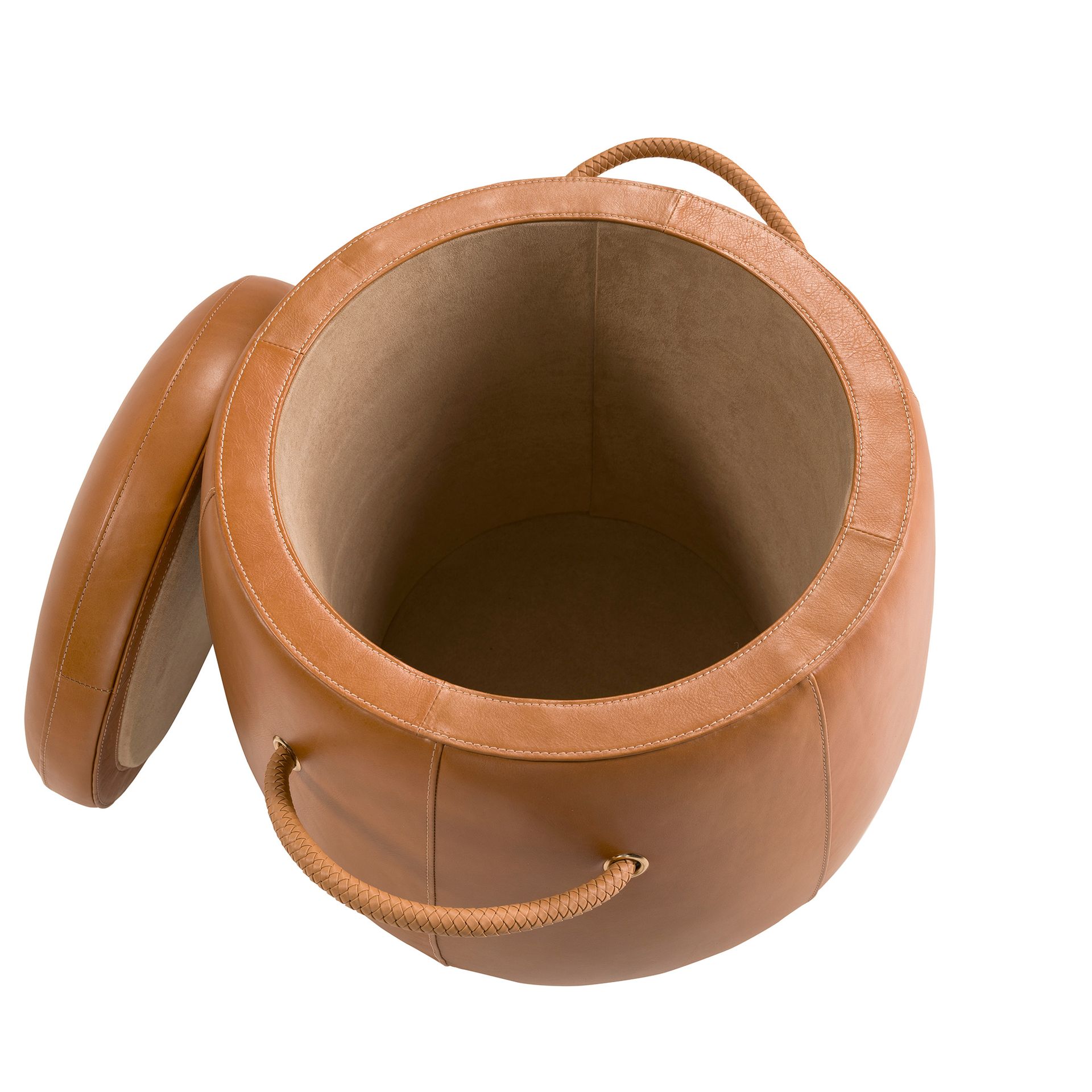 Пуф из кожи цвета Camel 5172 Angel Cerda