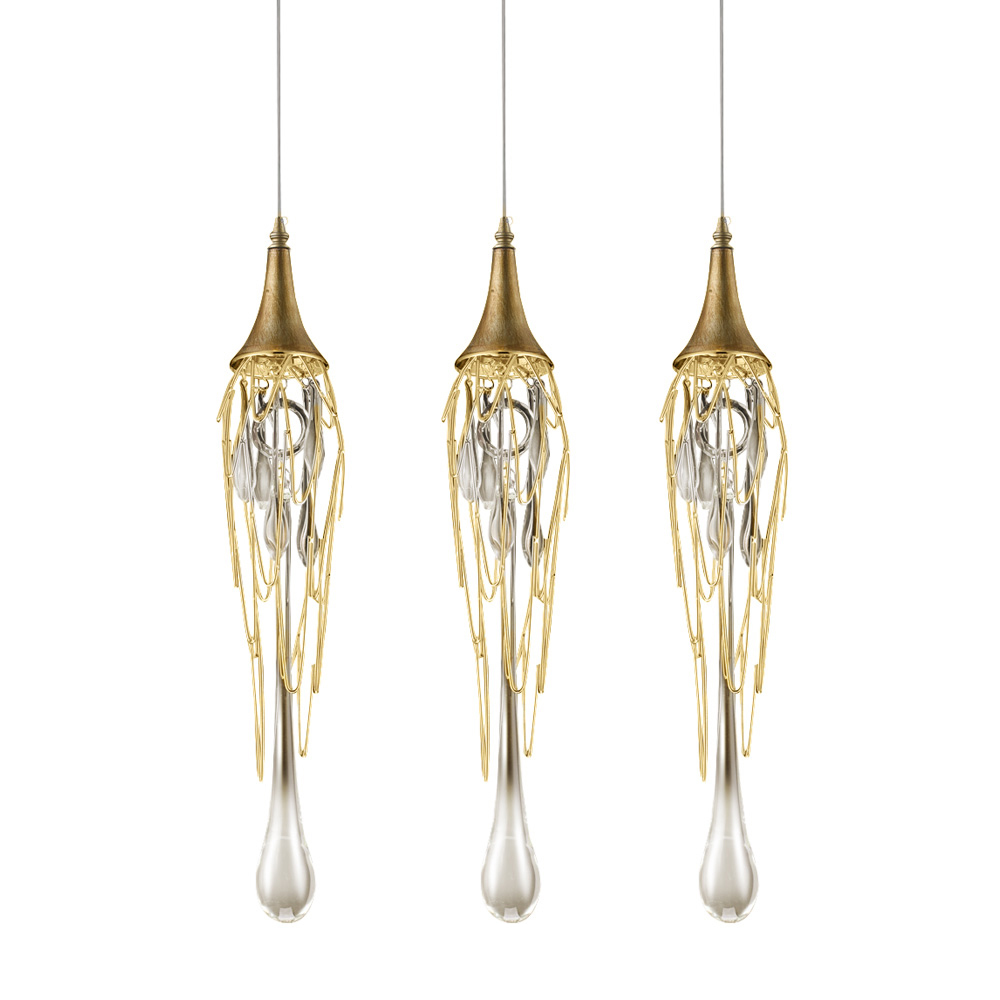 Подвесной светильник  Delight Collection Goddess Tears 3 gold