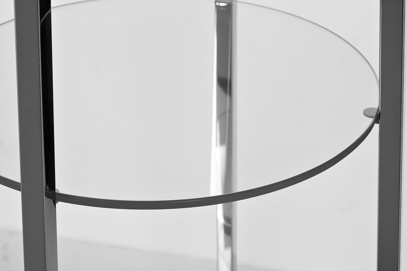 Стеллаж прозрачное стекло/хром Garda Decor 47ED-00500