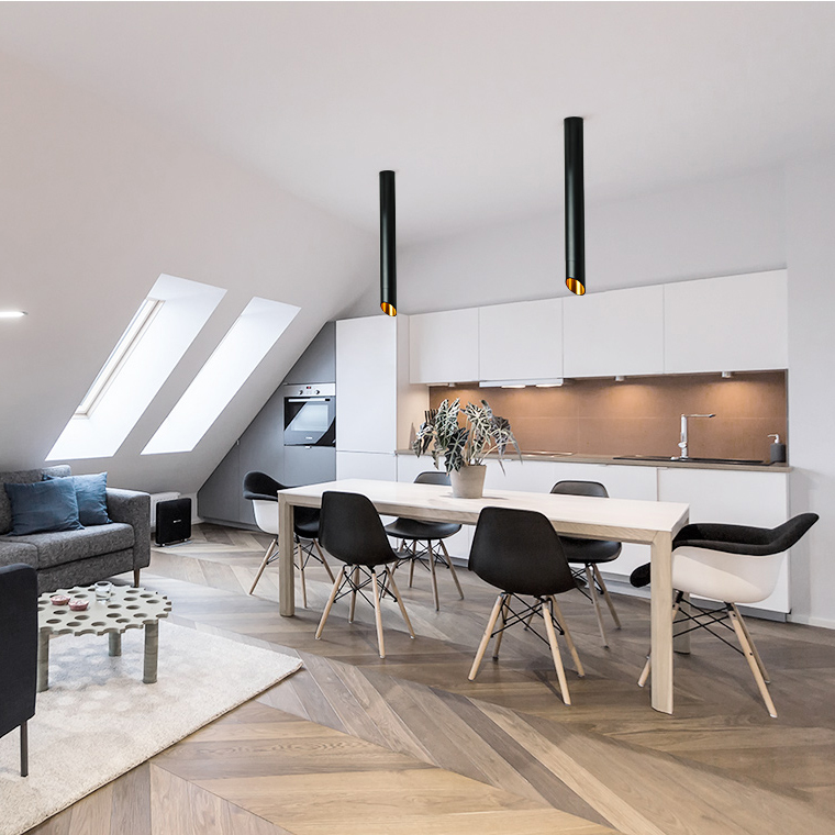 Потолочный светильник 45° lamps by Via H60 White by ImperiumLoft
