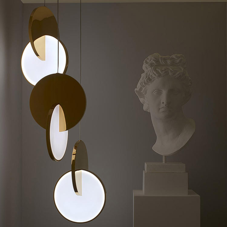 Подвесной светильник ECLIPSE PENDANT LIGHT by broom Gold by ImperiumLoft