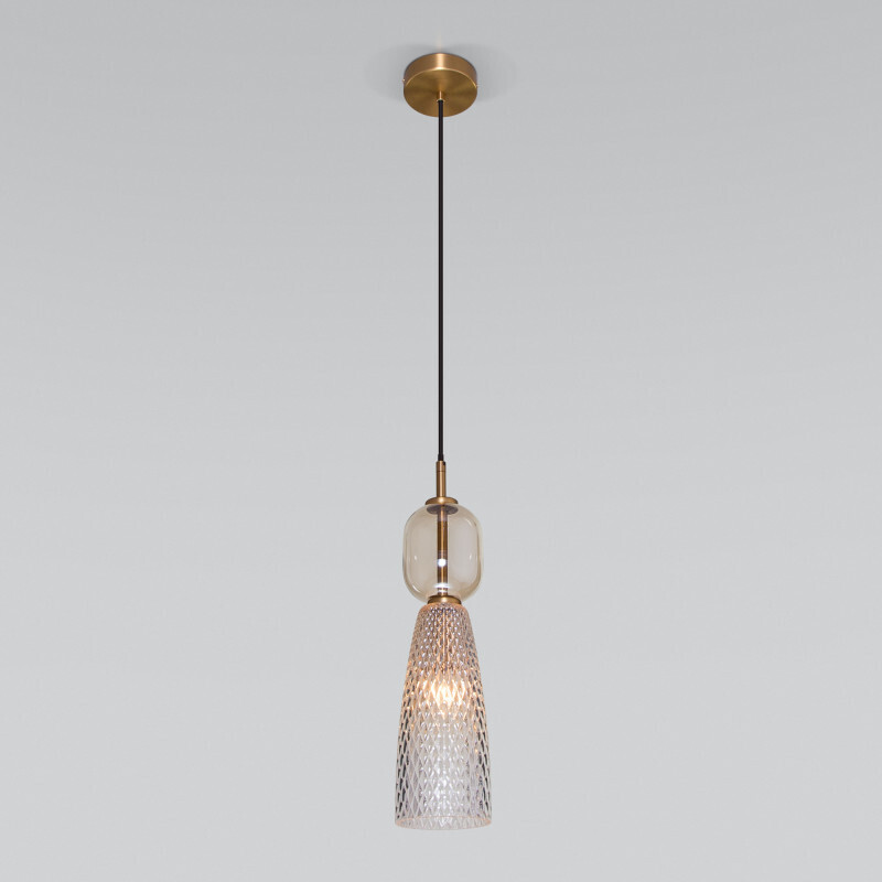 Подвесной светильник Eurosvet 50211/1 янтарный