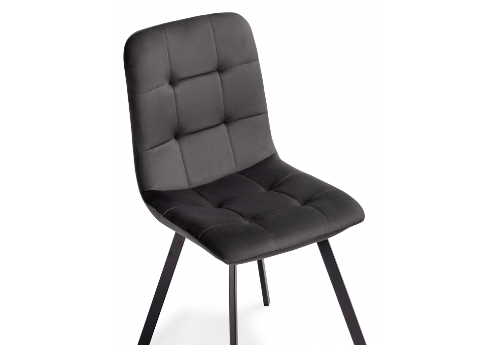 Стул Woodville Bruk dark gray / black 15236