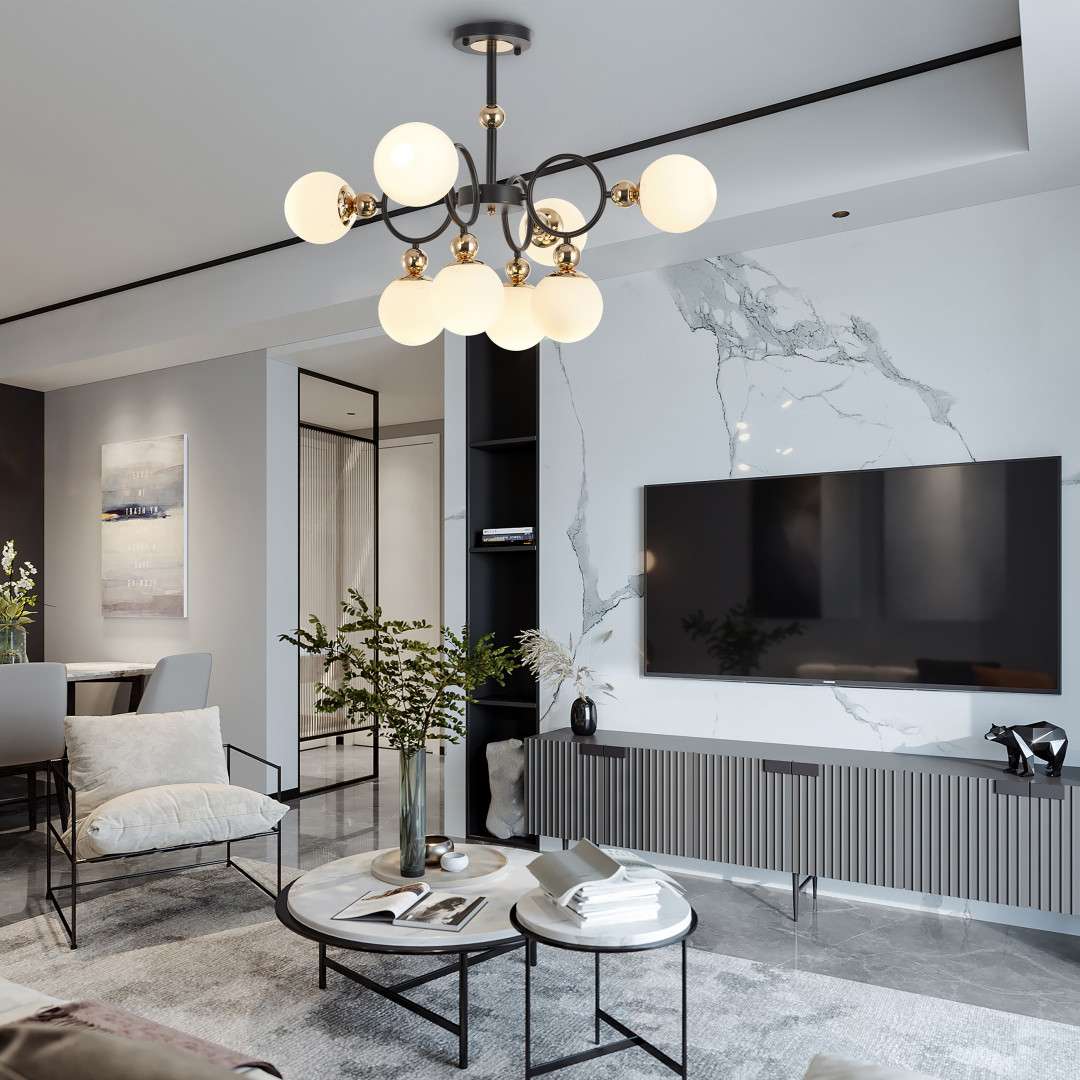 Люстра 274307/8 BK/GD Arte Milano