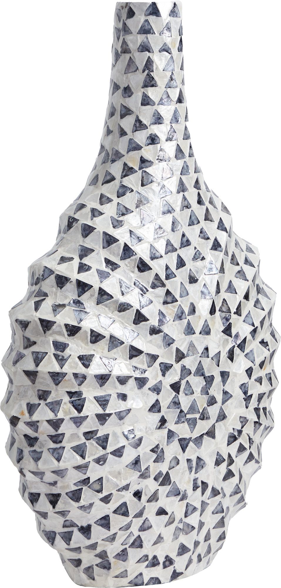 Ваза декоративная с отделкой раковинами устриц Glasar 67-029