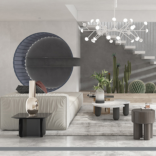 Потолочная люстра HILVI D120 White by ImperiumLoft
