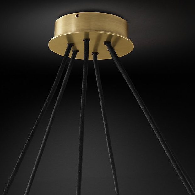 Люстра Restoration Hardware Rennes Round 48" Lacquered Burnished Brass