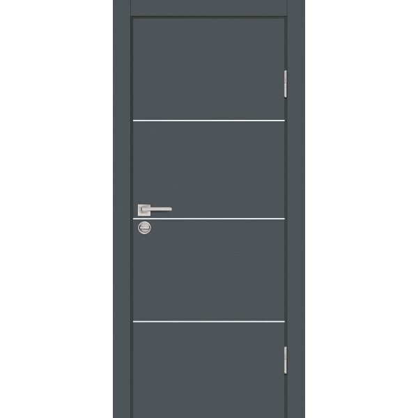 Межкомнатная дверь Graf P-2 Графит (1900 х 600)