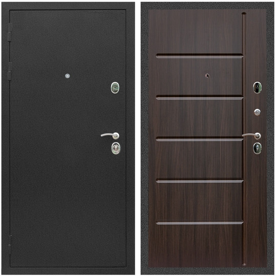 Дверь входная Graf Люкс ТП-70 Черный крокодил / МДФ 10 мм ФЛ-102 Эковенге