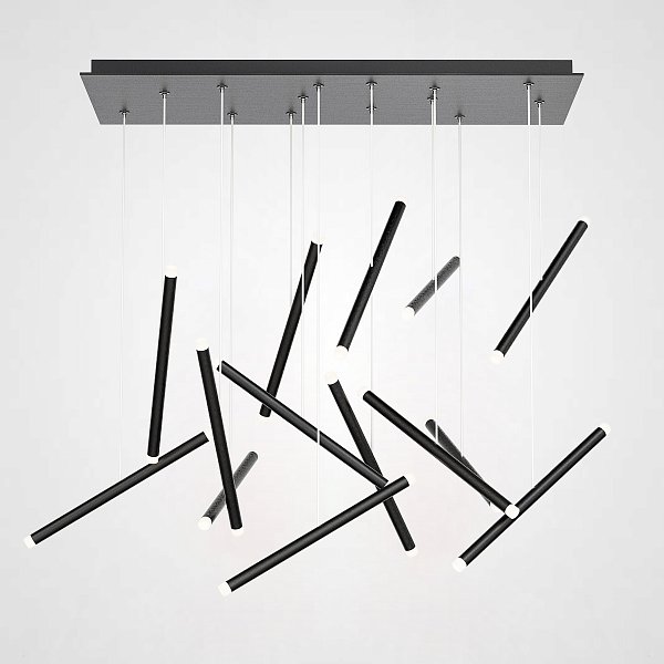 Люстра Dutti D0068 LED Chandelier Modern 14 black by ImperiumLoft