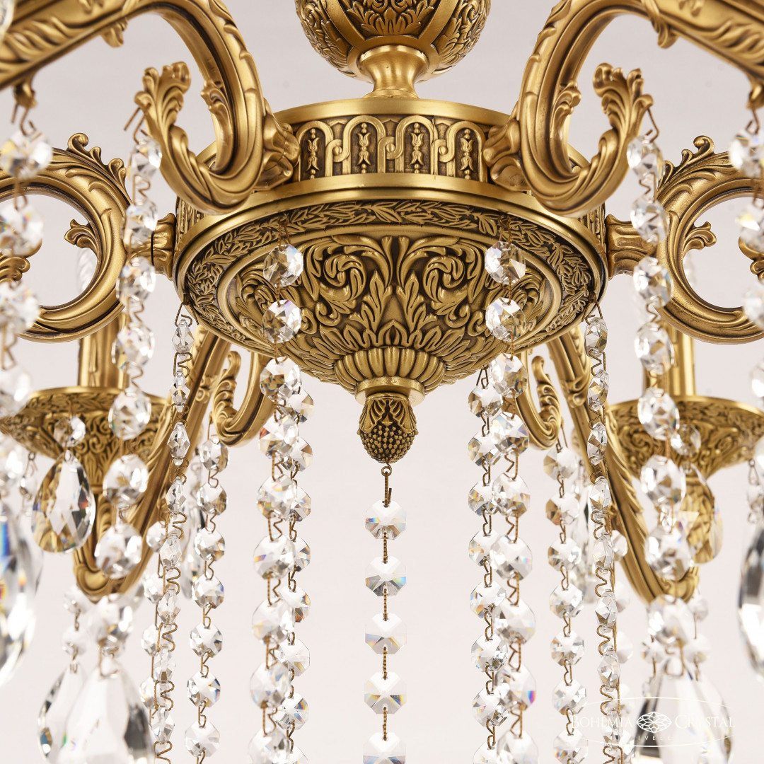 Люстра бронзовая с хрусталём 71102/6/210 B FP