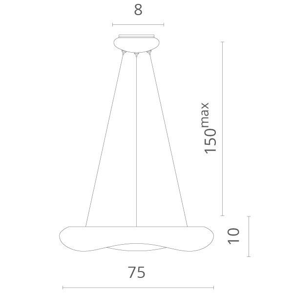 Подвесной светильник Divinare 8003/75 SP-1