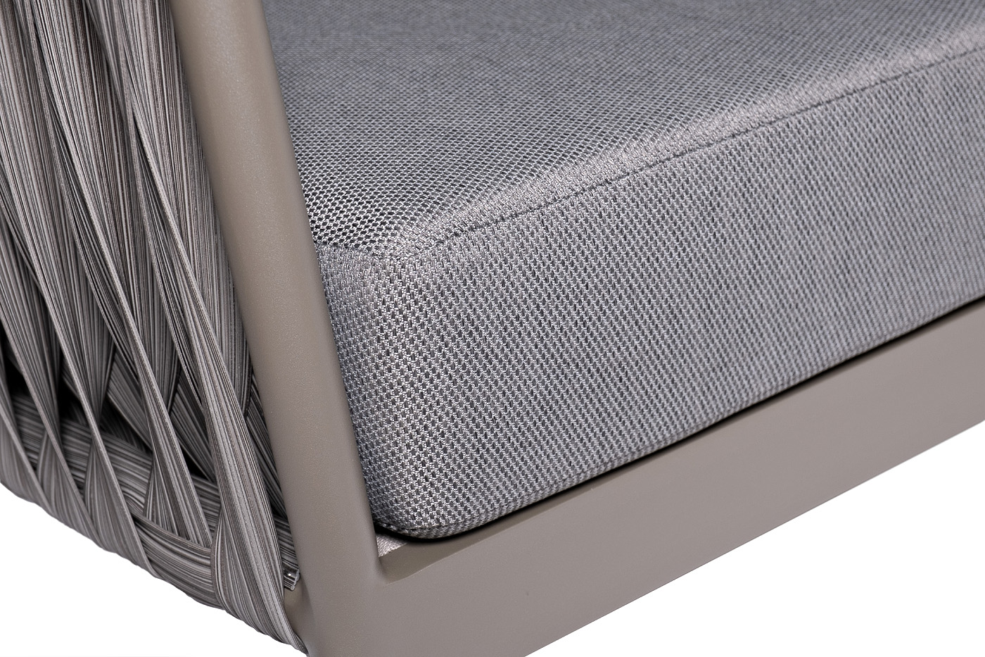 Диван двухместный уличный Муза серый Garda Decor 39AR-DIV-3691 SER