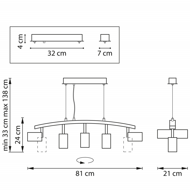 Подвесная люстра Lightstar LR735405