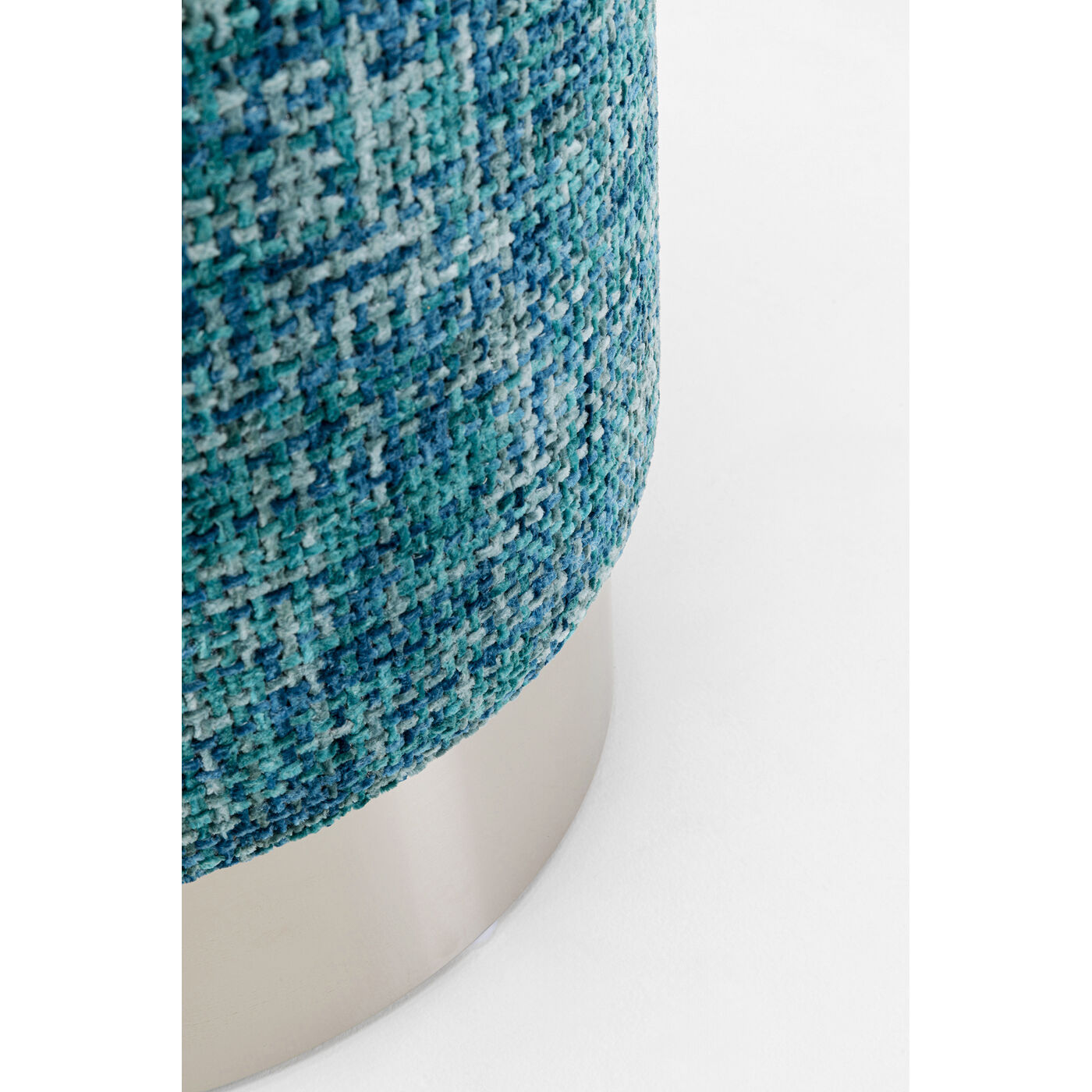 Пуф Cherry Dining Silber Light Blue Ø39cm KARE 70537