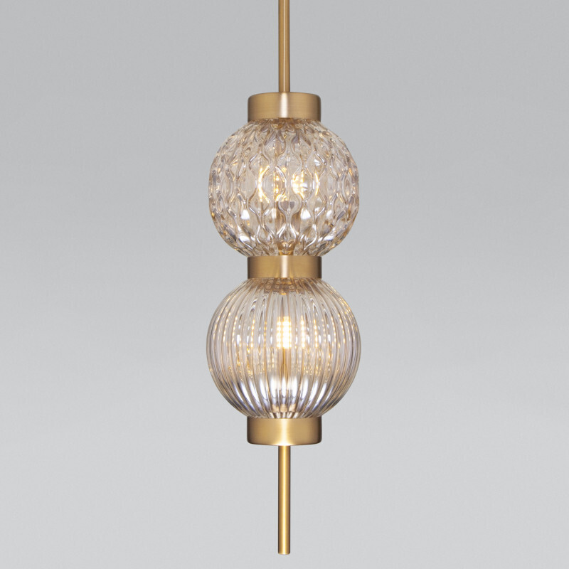 Подвесной светильник Eurosvet 50186/2 латунь