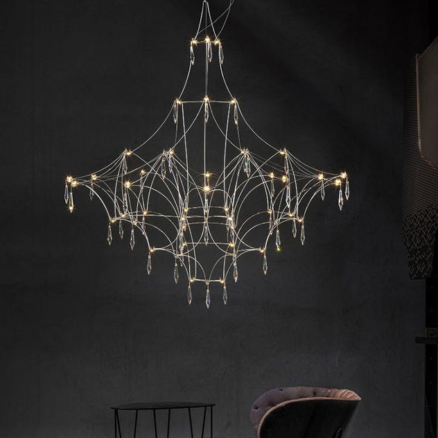 Подвесная люстра MARQUISE D80 Gold by ImperiumLoft