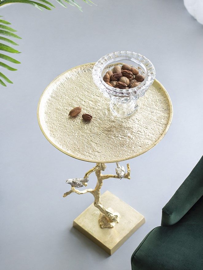 Столик акцентный Glasar AV39715-GOLD