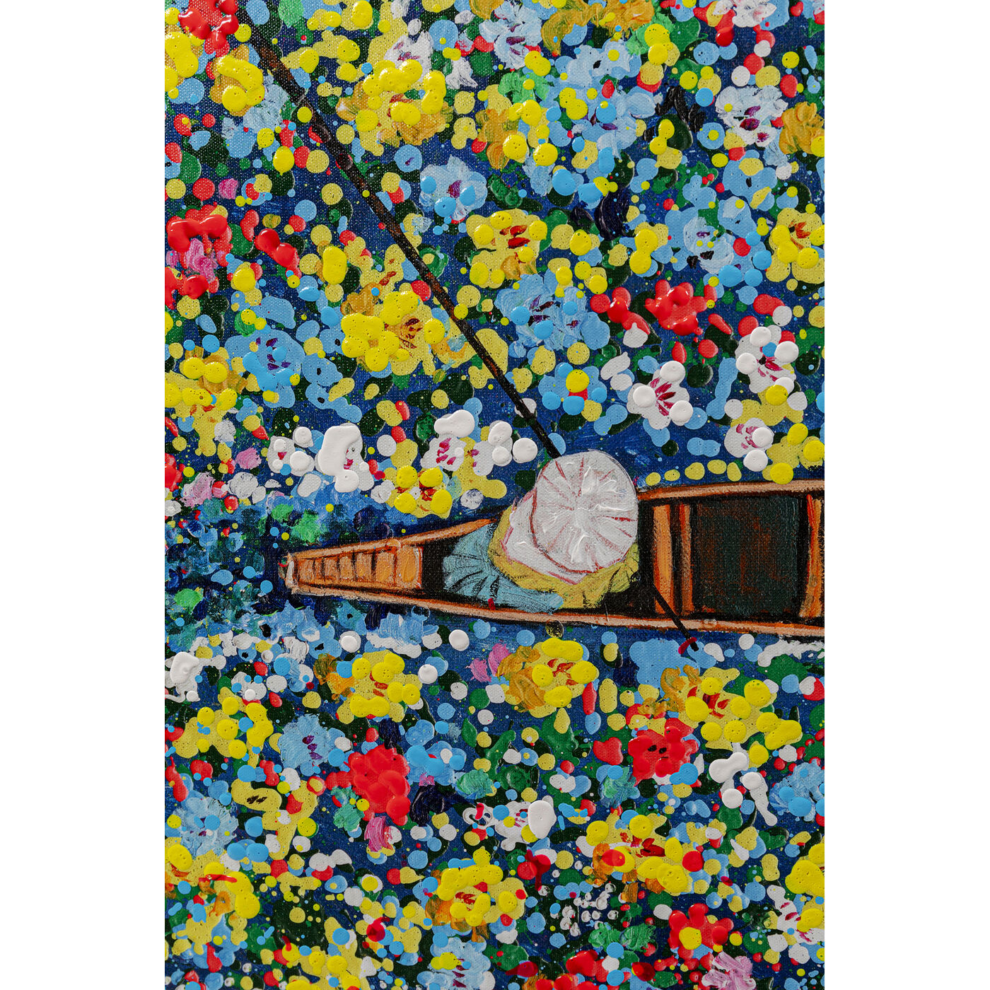 Картина в раме Floating Flower Market 150x100cm KARE 57726