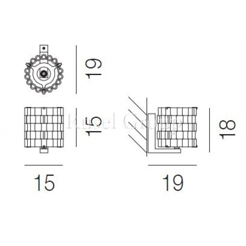 Настенный светильник Vistosi TAHOMA AP 5